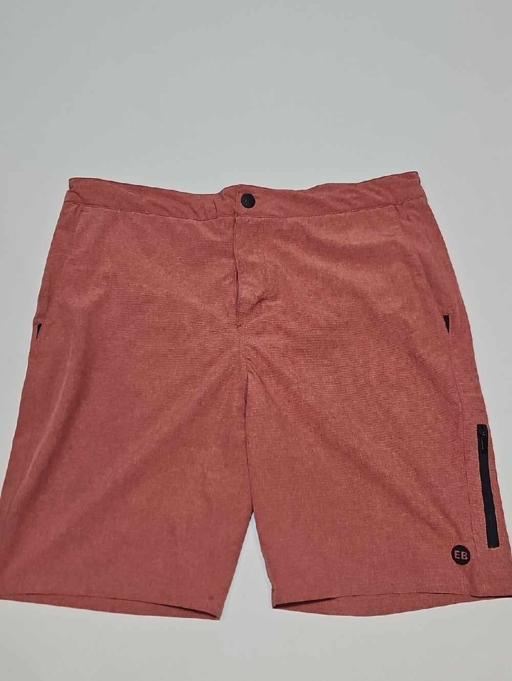 Eddie Bauer Coral Red Flat Front Men's Shorts